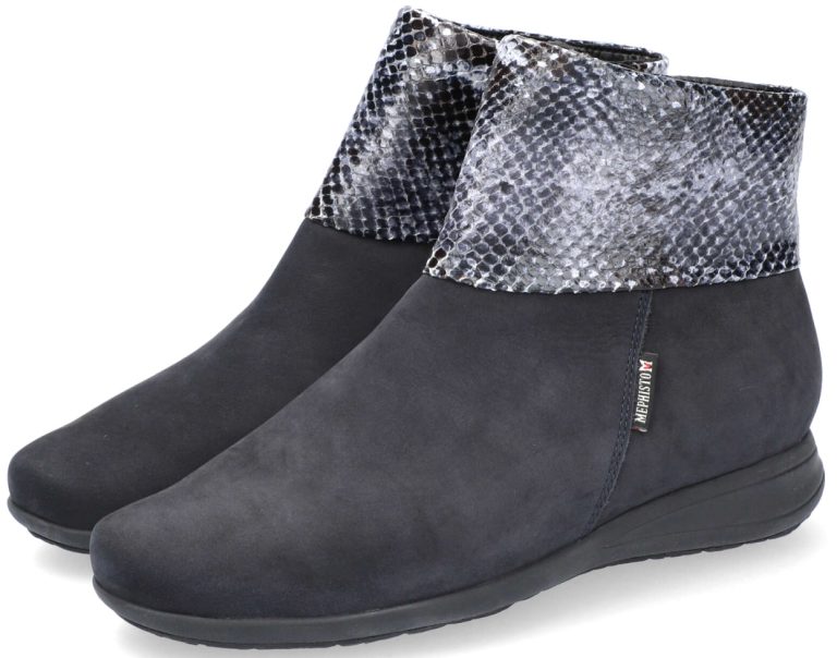 Mephisto NERIA lederen/nubuck enkellaars voor dames - blauw